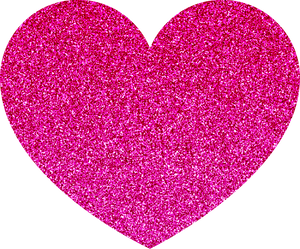 Glitter Y2K Pink Heart Sticker