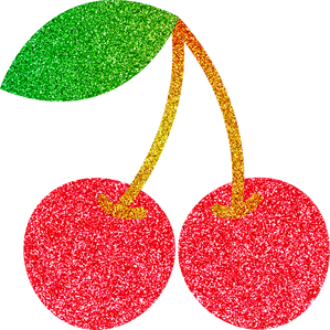 Glitter Y2K Cherries Sticker